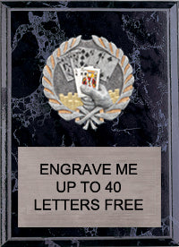 7"x9" Texas Hold'em Millennium Plaque [PMC79-PK]