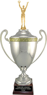 Silver Plated Italian Cup with Figure [TCM9640]