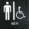 Men's Handicap Accessible Restroom Sign [SSJP-PTYMH]