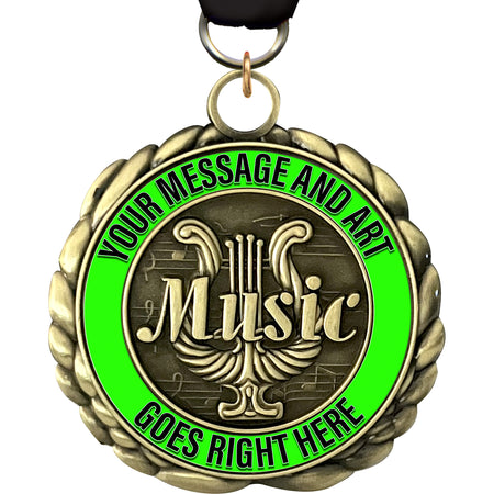 2.5" Custom Music Wraparoundz Insert Medal [MXWZ2-MC]