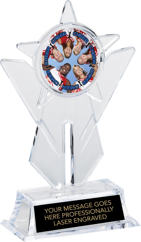 Krystal Sail Insert Trophy - 7.25 inch [KPSAL7-CLR]