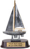 Sailboat Pewter Finish Resin Trophy [SGRSABT]