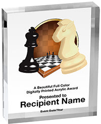 Chess Vibrix Acrylic Awards [1 inch thick]