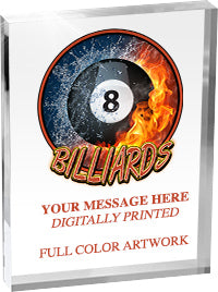 BIlliards Vibrix Acrylic Award [ACB68V-BL]