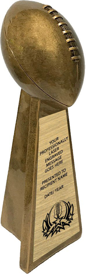 Antique Gold Football Resin Award- 15 inch [RFTB-102]