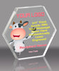 Hexagon Full Color Acrylic Award- 6 inch [AHEX-6-FC-Q]