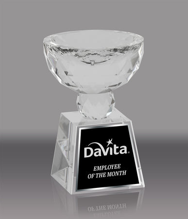 Optical Crystal Bowl Award - 4.5 inch [CRB-133]