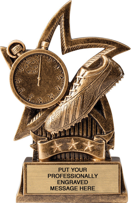 Track Sweeping Star - 6" Trophy [RM16STR-TK]