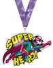Exclusive Soccer Female Super Hero 5-Inch Colorix-M Acrylic Medal [MACR5-SH-SCF-Q]