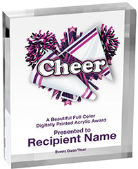 Cheer Vibrix Acrylic Awards [3/4 inch thick]