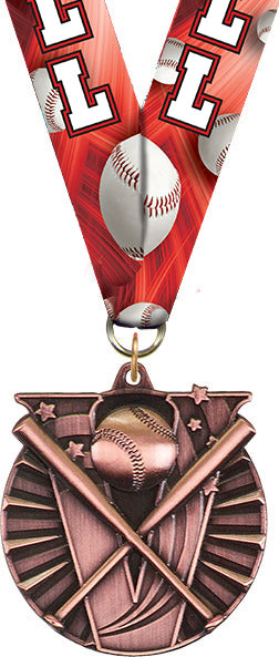 Baseball Victory Medal- Bronze [MVM2-BS-B]