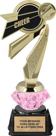 Cheer Bullseye Diamond Riser Trophy [TDRBE9-CH]