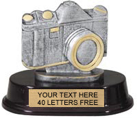 Camera Pewter Finish Resin Trophy [SGR210C]