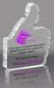 Color Thumbs Up Clear Acrylic Block - 4.25 inch [ATHM-4-FC-Q]