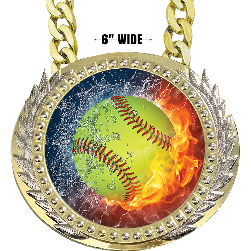 Softball 6 inch Presidential Metal Champ Chain [CCSPR-SB]