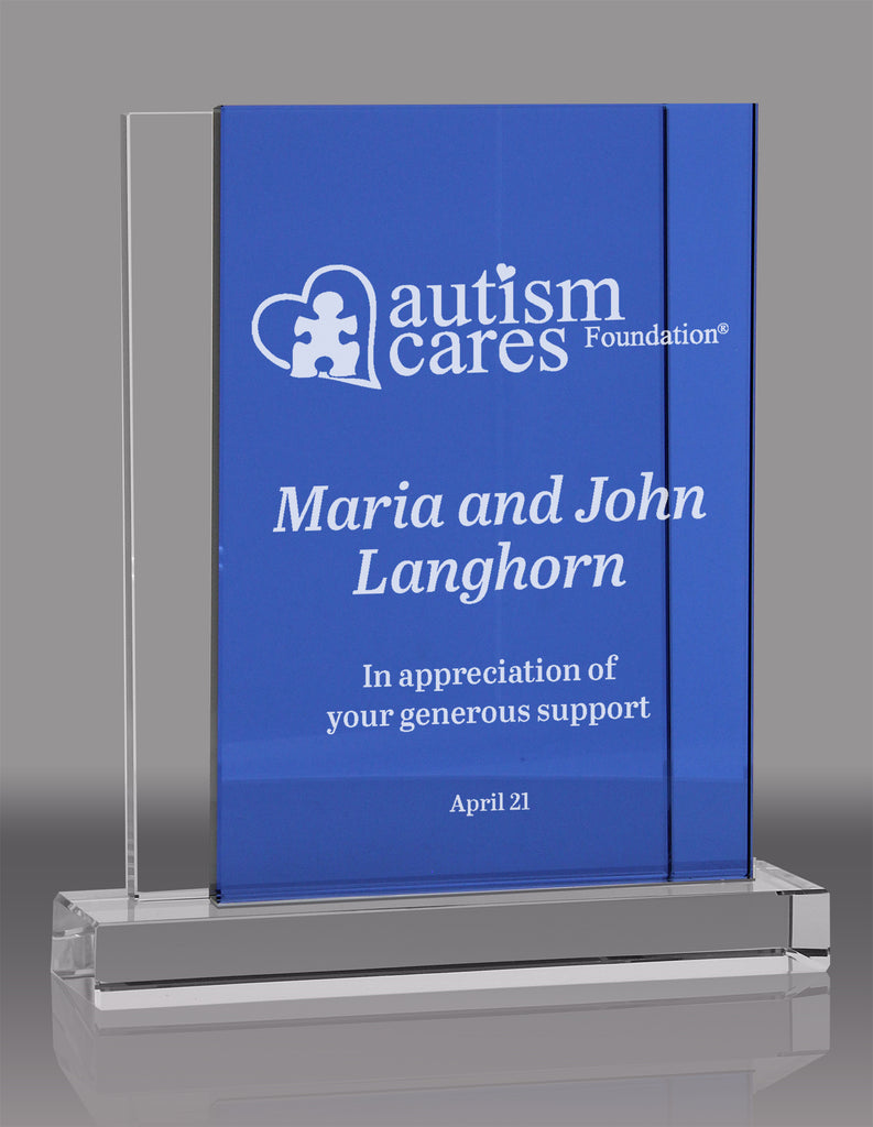 Blue Dream Crystal Award - 8.5"x7.25"  CF15-8-BLU-X