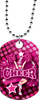 Cheer Girl Monster Dog Tag [DTXL-CH-GRL]