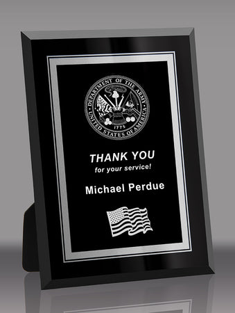 Black Designer Desktop Plaque- 6x8 inch [TDG2886-8]