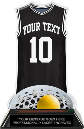 Lacrosse Female Jersey Colorix-T Acrylic Trophy- Black [TACR7-JSY-LC-BLK-F-Q]