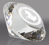 Crystal Diamond Shaped Paperweight - 3.1 inch [CYORB-3-X]