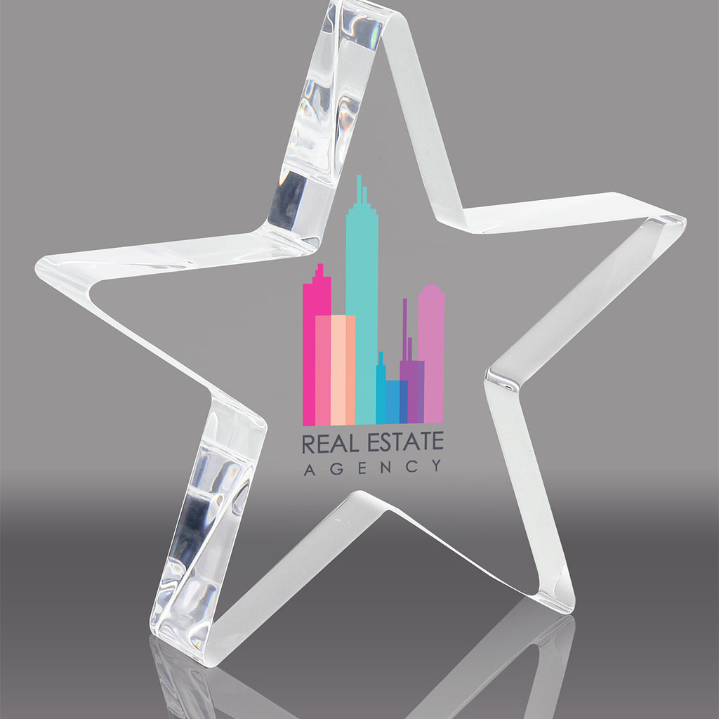 Free Standing Acrylic Star Awards - Color