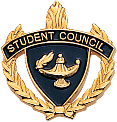 Student Council 3D Enameled Scholastic Pin [PCM-WRT-STDCNL]