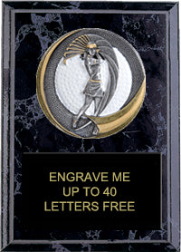 Golf Motion Xtreme Plaque - Female [PMX68-GLF]