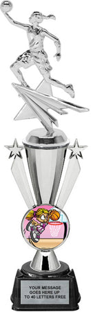 Silver Victory Star Insert Cup with Figure on Regal Base [TFGRGPSi-13-S]