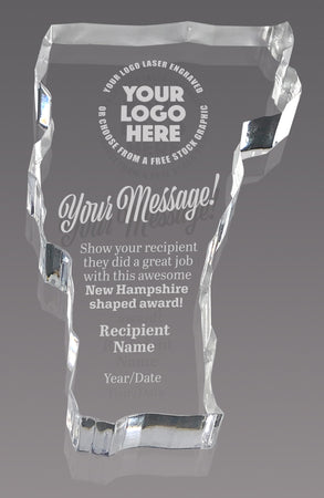 Vermont Paperweight Acrylic Award - 5.5 x 3 inch [ASTT-VT-Q]
