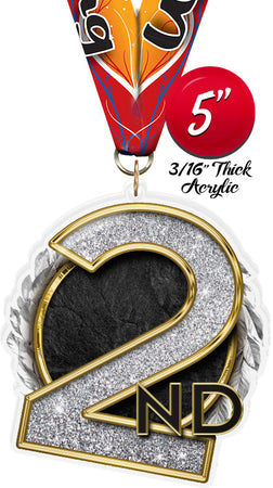 2nd Colorix-M Acrylic Medal [MACR5-2ND-Q]