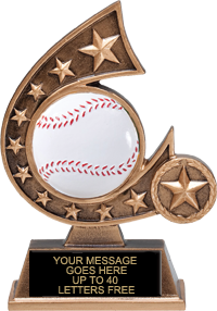 Baseball Comet Resin Trophies [RCOM5-BS]