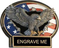 Eagle Burst Thru Ovals [BT7-EG]