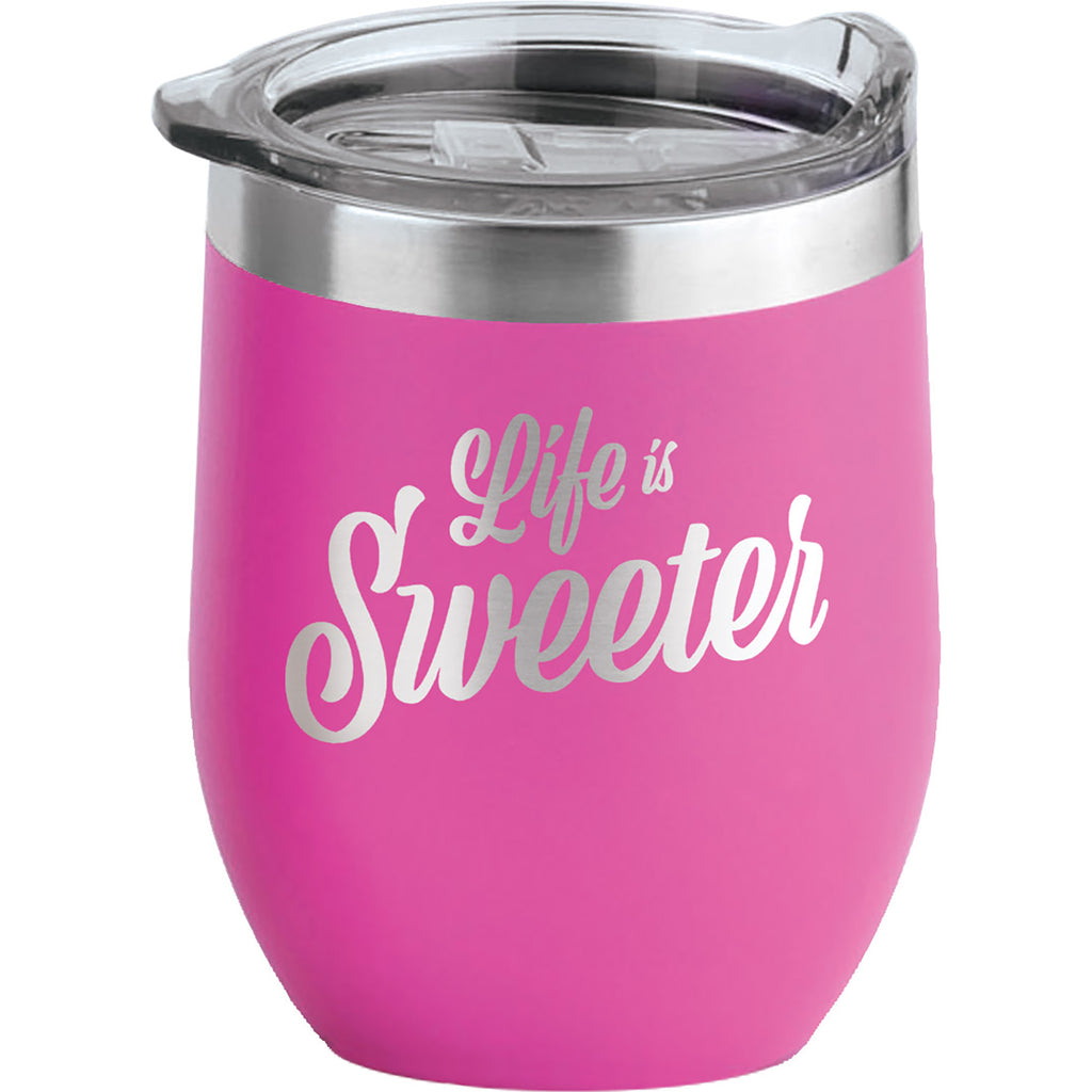 TahoeÂ© 16 oz Wine Tumbler with Premium Slide Lid - Pink [TMLG16-PNK]