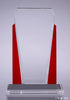 Bethesda Optical Crystal Award - Red 8.5 inch [CPBETH8-RED]