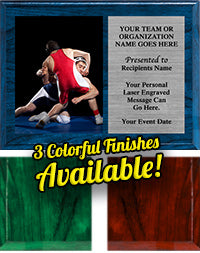 Color Finish Horizontal Photo Plaques