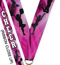 7/8 x 30 in. Cheer Vortex Sateen Neck Ribbon [NKRB-4003]
