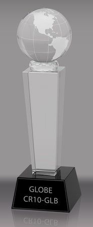 Crystal Globe Award- 10 inch [CR10-GLB-X]