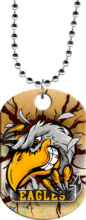 Eagle Mascot Monster Dog Tag [DTXL-MSCT-EG]