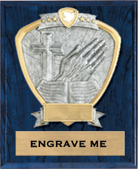 Religion Sport Legend Shield Plaque [P9RSLS-RL-9x12]