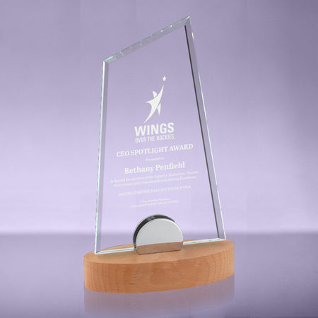 Milan Series Crystal Award - 8.625 inch [CPMIL-8]