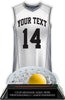 Lacrosse Female Jersey Colorix-T Acrylic Trophy- White [TACR7-JSY-LC-WHT-F-Q]
