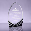Soaring Acrylic Award - Black - 4.25x7 inch [AJSAC-47-BLK]