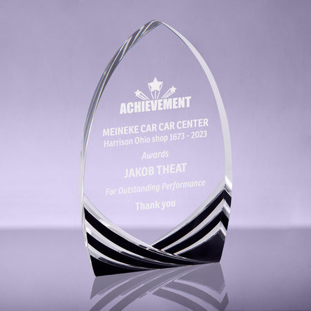 Soaring Acrylic Award - Black - 4.25x7 inch [AJSAC-47-BLK]