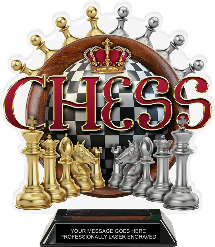 Chess Colorix-T Acrylic Trophy- 8.25 inch [TACR8-CS-Q]