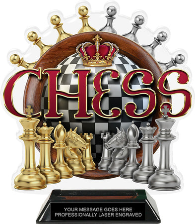 Chess Colorix-T Acrylic Trophy- 8.25 inch [TACR8-CS-Q]