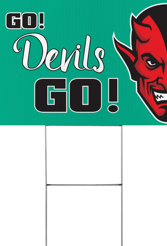 Devil Mascot Yard Sign - 24 x 18 inch [YS2418-MSCT-DVL]