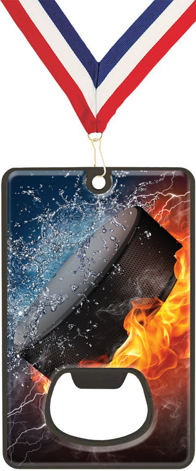 Bottle Opener with Magnetic Back- Hockey [MCAROP-HK-1011]