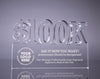 100K Acrylic Award - 6 x 9.75 inch [ATNM-100K-69-Q]