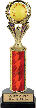 Softball Trophy with Spinning Ball [TSB2D12-SB]