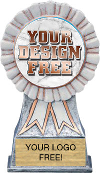 Custom Insert White Ribbon Resin [RXWR55]